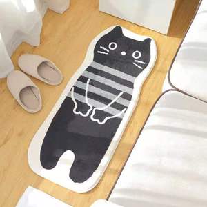 Alfombra de Piso con Diseño de Animal Extraterrestre de Dibujos Animados, Manta para el Lado de la Cama, Personalizable, Hecha en China, Agradable al Tacto y Cómoda - Product Image 3