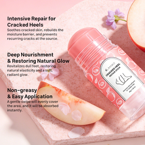 Stick Réparateur Talons Fissurés à l'Extrait de Pêche OEM – Hydratation Profonde, Exfoliant, Baume Hydratant pour Pieds Secs – Soin des Pieds Marque Privée - Product Image 4