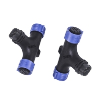 Usine personnalisé IP67 mâle femelle connecteur d'éclairage électrique M25 2 3 4 broches T Type Push verrouillage connecter Industria prise étanche