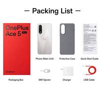 Smartphone OnePlus Ace 5 Ultra 5G original, écran AMOLED 6,83 pouces 144 Hz, processeur Dimensity 9400+, batterie 6700 mAh, charge 100 W, téléphone gaming