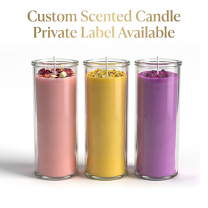 Lilin Aromaterapi Botani Kustom dalam Stoples Kaca Tinggi dengan Bunga Kering, Aroma Geranium Bambu Sweet Dream untuk Hadiah Rumah dan Eceran - Product Image 1