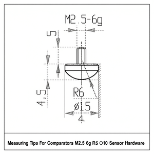 Puntas de medición para comparadores M2.5 6g R6 10 Sensor Hardware - Product Image 2