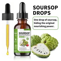 Complément alimentaire liquide multivitaminé au corossol 60 ml, marque privée OEM, extrait d'herbes naturelles pour les soins quotidiens du corps