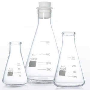 Tiandi Lab Factory Frasco cónico de boca estrecha de vidrio de 250ml Frasco Erlenmeyer - Product Image 1