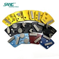 Disques de meulage de sol en diamant trapézoïdaux PCD PKD pour ASL HTG Diamatic CPS