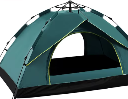 Dark green tent