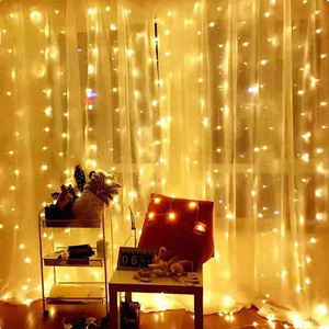 New Curtain String <b>Lights</b> Garland USB Fairy <b>Lights</b> Festoon With Remote for Room <b>Window</b> Bedroom New Year Christmas Decoration - Product Image 3