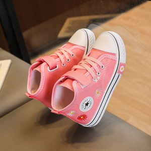 Spring New Korean Style Children's Board Shoes Boys Canvas Fashion Casual Women's <strong>Baby</strong> Mid-help Cloth <strong>Sho</strong> - Product Image 2