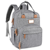 Bolsa de Maternidad Personalizada, Superventas Transfronterizas, Mochila con Cierre, Impermeable, Multifuncional, de Gran Capacidad, Oxford, para Botella Térmica