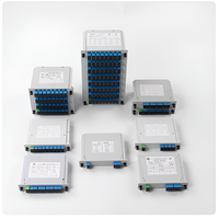 PLC FTTH/FTTB/FTTX 1X2/4/8/16/32 SC UPC/APC Kotak Kaset Pemisah Serat Optik Tipe Plug-in Beam Splitter