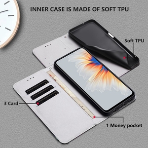 Vente en gros d'étuis en cuir PU à rabat à motif de <span class=keywords><strong>fleurs</strong></span> avec porte-cartes et portefeuille pour Tecno <span class=keywords><strong>Camon</strong></span> 40 Pro Pova 6 Neo - Product Image 4