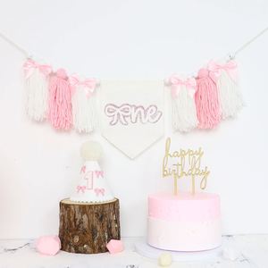 Vente chaude Bow Chair Bannière Baby Shower 1er Anniversaire Bannière Avec Chapeau À Bas Prix - Product Image 5