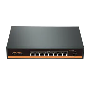 Active 8 Port 2.5G 10G IEEE802.3AT POE Switch Power over Ethernet Network Switch for IP Camera VoIP Phone AP devices