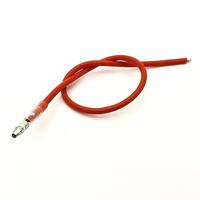 Kabel Terminal Bullet Male Single End, Kabel Silikon Tahan Suhu Tinggi dengan Selubung Isolasi PVC Transparan untuk Kabel Motor dan Otomotif