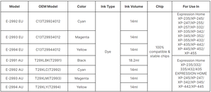 Pigment compatible T2991 pour <span class=keywords><strong>cartouche</strong></span> (pleine couleur) pour imprimantes XP-235/XP-245/XP-255/XP-257/XP-335/XP-345/XP-355/XP-435 - Product Image 2