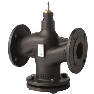 Siemens Flanged Two-Way Control Valve 230V AC Water 0-10 <b>Bar</b> -40C to 200C Parabolic Flow - Product Image 2