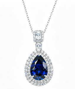 925 Silver Cultivated <b>Ruby</b> <b>Necklace</b> Laboratory-Made Luxury Jewelry High-End Elegant Classic Style Banquets and Ceremonies H - Product Image 5