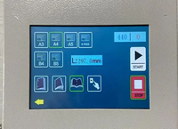Agrafeuse plate automatique A3 et livret de pliage et de reliure à couture de selle faisant la machine