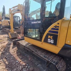 Excavadora de orugas usada Komatsu PC56 de 5t, pequeña, de segunda mano, de gran venta en Japón, maquinaria usada Komatsu PC 56 30 35 40 50 60 - Product Image 6