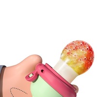 Sucette rotative en silicone pour nourrissons, pour aliments/fruits, avec maille supplémentaire, sucette/distributeur souple, vente en gros