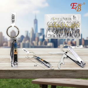 New York portachiavi tagliaunghie lama curva in acciaio al carbonio strumenti per la cura delle unghie in plastica per dita incarnite di bellezza 25DZ/CS - Product Image 3