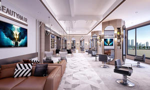 Équipement de salon de beauté moderne Chaise de salon de coiffure Mobilier de siège en cuir antique avec design de boutique - Product Image 4