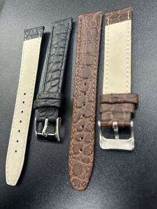Correa de Reloj de Cuero de Becerro con Grano de Cocodrilo Repujado, Suave y de Primera Calidad, en Varios Colores, con Forro de Nubuck Suave, Disponible en Todas las Tallas - Product Image 5