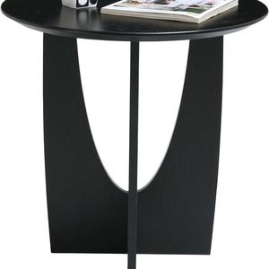 โต๊ะข้างทรงกลมทันสมัยสีดำ สำหรับห้องนั่งเล่นหรือห้องนอน เฟอร์นิเจอร์ตกแต่งบ้าน - Product Image 1