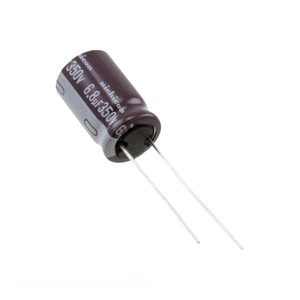 ตัวเก็บประจุแบบรูทะลุรุ่น UCS2V6R8MPD1TD ยี่ห้อ Manufacturer Channel ความจุ 6.8 ไมโครฟารัด 20% 350 โวลต์ แบบขาเรเดียล 6.8 uF - Product Image 1