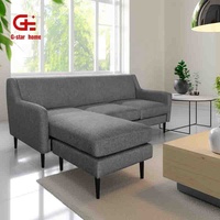 Canapé modulaire Chesterfield moderne de luxe à trois places, tissu de haute qualité, en forme de L, pour salon, hôtel, GSSTAR