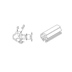Qualidade certificada D28K2 tubo alumínio extrusão tubo redondo perfil OEM alumínio extrusão #8169 - Product Image 2