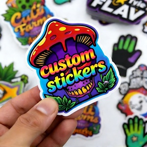 Custom Printing UV Resist Vinyl Waterproof Durable <strong>Sticker</strong> <strong>PVC</strong> Weatherproof Self-Adhesive Die Cut Logo Label <strong>Stickers</strong> Custom - Product Image 1