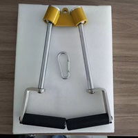 Poignée de machine à câble rotative à 360 degrés en acier inoxydable, réglable, pour entraînement de tirage vertical et rameur, pour salle de sport commerciale, directement de l'usine