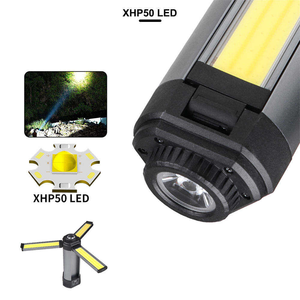 מנורת עבודה LED בעוצמה גבוהה XHP50 עמידה למים נטענת ב-USB, מנורת קמפינג וסדנה רב תכליתית, מנורת עבודה COB ניתנת להרחבה - Product Image 3