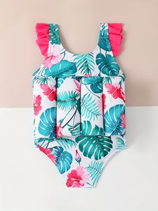 <span class=keywords><strong>Maillot</strong></span> de <span class=keywords><strong>bain</strong></span> flottant pour enfants, combinaison pour bébé fille, ceinture à séchage rapide, flottant, équipement d'apprentissage de la natation pour enfants - Product Image 2