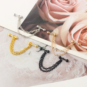 Khuyên Tai Dạng Xích Hợp Thời Trang Cho Nữ Khuyên Tai Dạng Vòng Lủng Lẳng Khuyên Tai Vành Tai Khuyên Tai Cơ Thể Sụn St - Product Image 6