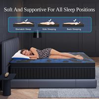 King-Size Komfortable Gel-Memory-Foam-Matratze Orthopädische Hybrid-Matratze für Hotel Zuhause Krankenhaus Schule
