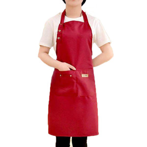 Delantal de Cocina de Color Puro para Mujer y Hombre, Delantal de Chef, Camarero, Cafetería, Tienda, Barbacoa, Peluquería - Product Image 1