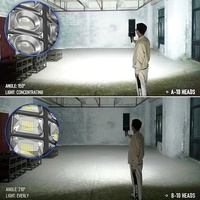 Luz LED Solar de 7700LM para Exteriores, Lámpara de Calle Impermeable con Control Remoto de 3 Modos, 720, 1 Unidad