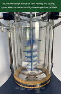 Doppelwandiger Rührkessel aus Glas mit Explosionsgeschütztem Motor, 10L Reaktionskessel - Product Image 5