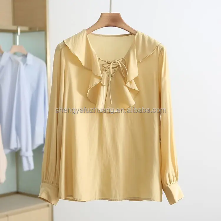 New loose Chiffon women's shirt spring and summer fashion casual Korean women's shirt