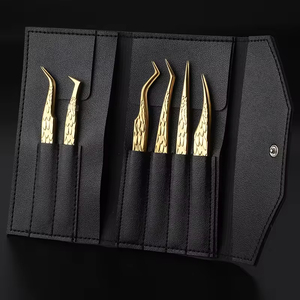 Juego de 6 Pinzas para Cejas de Alta Calidad, Pinzas Puntiagudas para Extensión de Pestañas, Precio Bajo por Mayoreo - Product Image 1