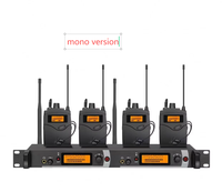 Système de monitoring intra-auriculaire sans fil stéréo/mono 2/4/8 canaux, système mono, émetteurs de poche, fréquences UHF, montage en rack, empilable