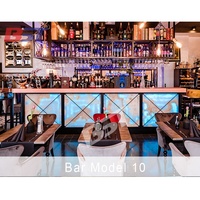 Comptoir de bar à bulles LED, comptoir de bar à bière de pub haut de gamme