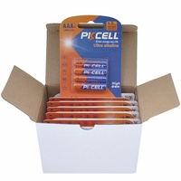 Baterai Kering Silinder Alkaline PKCEL AA LR03/AAA 4 Buah, Baterai untuk Mouse & Remote Control Nirkabel, Baterai untuk Mainan