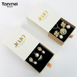 Caja de Regalo de Joyería de Cartón Personalizada para Collares, Pendientes, Anillos y Pulseras, Empaque Premium - Product Image 1