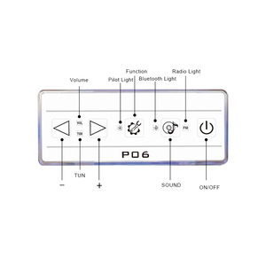 SOWO White P-06 TUV Lumière LED <span class=keywords><strong>sous</strong></span>-marine, Haut-parleur Bluetooth, Contrôleur de bain à remous CE pour salle de bain, Écran tactile, Moderne - Product Image 4