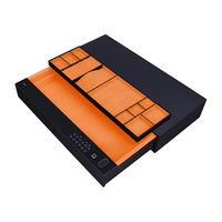 Coffre-fort compact Sanfutou en bambou à combinaison 170 chiffres, style tiroir, pour montage sur armoire, antivol, avec empreinte digitale, dissimulé