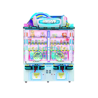 Machine à prix à double station à haute utilisation de l'espace, modèle Spin Orbit, commerciale, à monnayeur, pour centre de jeux