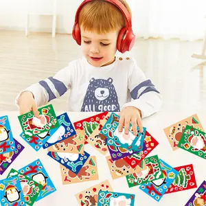 24 шт. Рождество настенные наклейки для детской поделки своими руками Сделай рождественские наклейки с изображением снеговика и Санта, рисунок «Имбирный пряник» оленей стикер для детей
